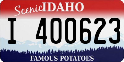 ID license plate I400623