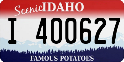ID license plate I400627