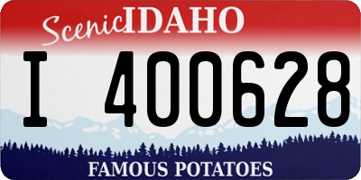 ID license plate I400628