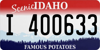 ID license plate I400633