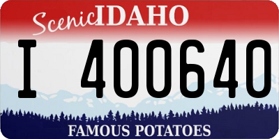 ID license plate I400640