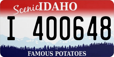 ID license plate I400648