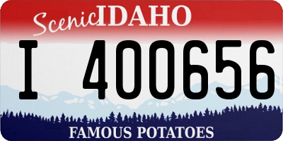 ID license plate I400656