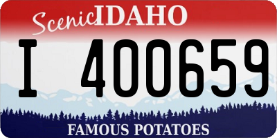 ID license plate I400659