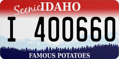 ID license plate I400660