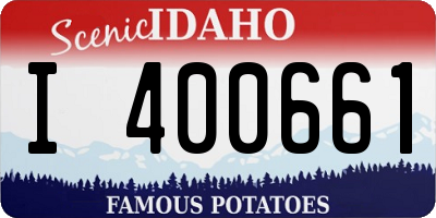 ID license plate I400661