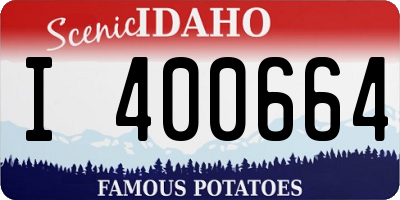 ID license plate I400664