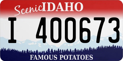 ID license plate I400673