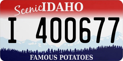 ID license plate I400677