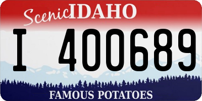 ID license plate I400689