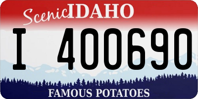 ID license plate I400690