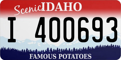 ID license plate I400693