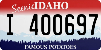 ID license plate I400697