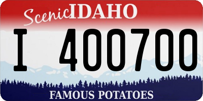 ID license plate I400700