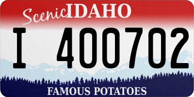ID license plate I400702