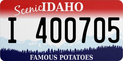 ID license plate I400705