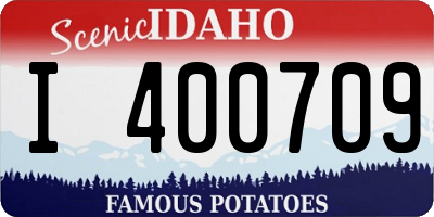 ID license plate I400709