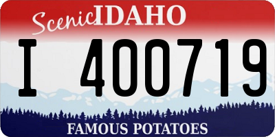 ID license plate I400719