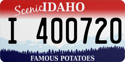 ID license plate I400720