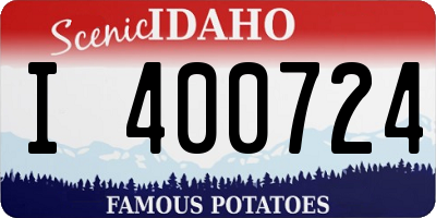 ID license plate I400724