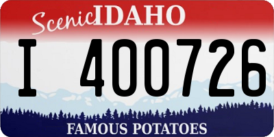 ID license plate I400726