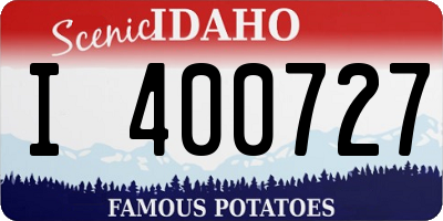 ID license plate I400727