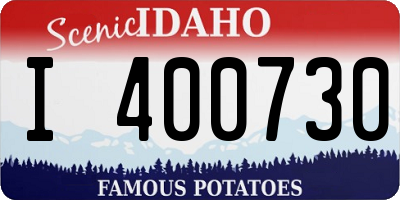 ID license plate I400730