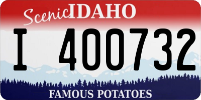 ID license plate I400732