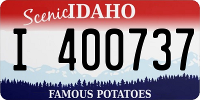 ID license plate I400737