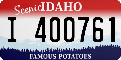 ID license plate I400761