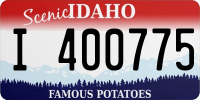 ID license plate I400775