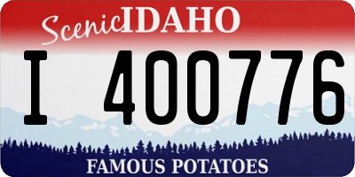 ID license plate I400776