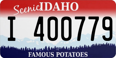 ID license plate I400779