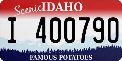 ID license plate I400790