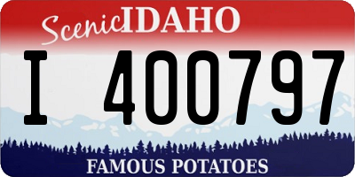 ID license plate I400797