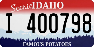 ID license plate I400798