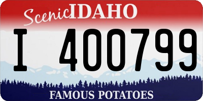 ID license plate I400799