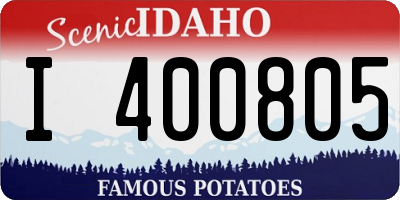 ID license plate I400805