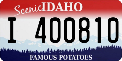 ID license plate I400810