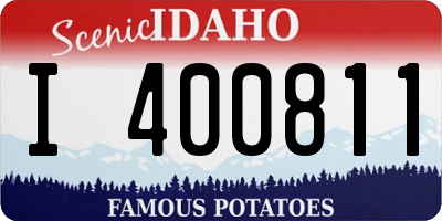 ID license plate I400811