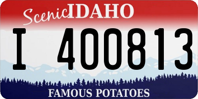 ID license plate I400813