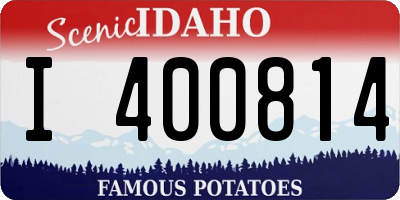 ID license plate I400814