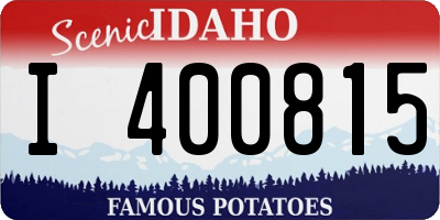 ID license plate I400815