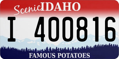 ID license plate I400816