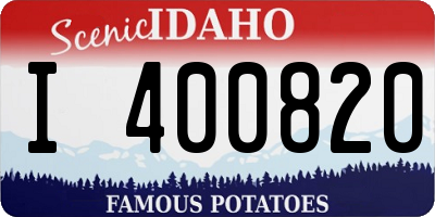 ID license plate I400820