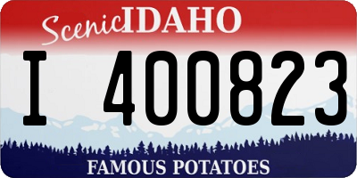 ID license plate I400823