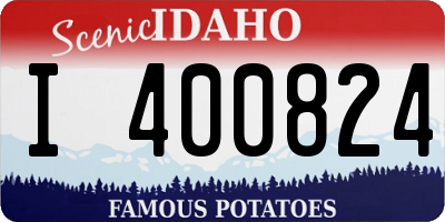 ID license plate I400824