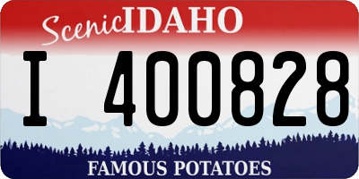 ID license plate I400828