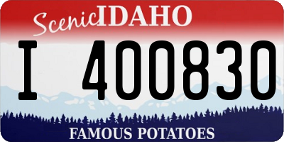 ID license plate I400830