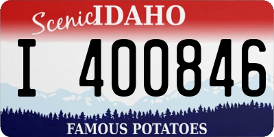ID license plate I400846